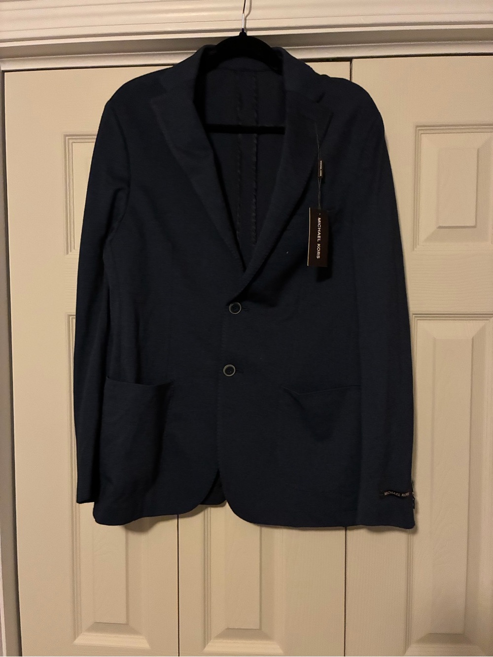 Michael Kors Navy Women’s Slim Fit Knit Blazer